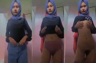 ABG Bocil Hijab Indo Pap Tocil Basah Ngangkang Brutal Lumer